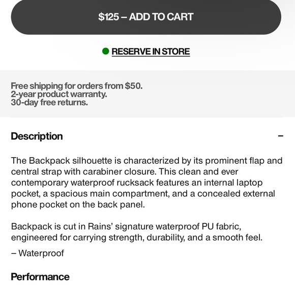 RAINS backpack - Picture 4 of 4